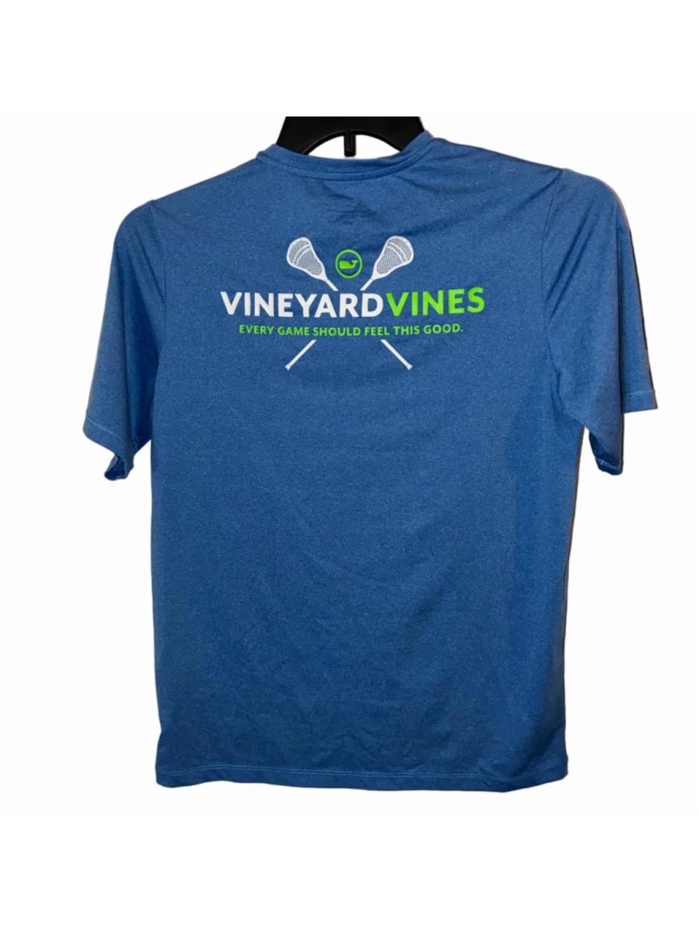 Boy’s Vineyard Vines Performance Lacrosse T-Shirt, Blue, Size L